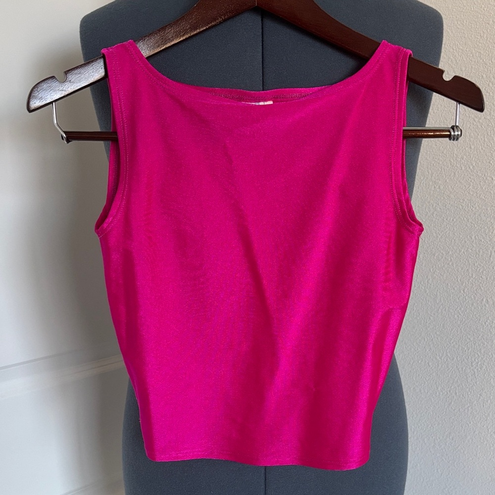 Vintage Flexatard Gilda Marx Pink Women's Tank Top